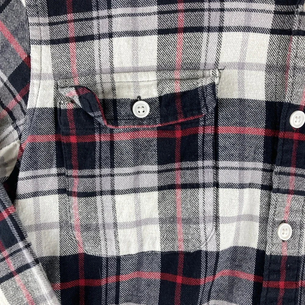 Lucky Brand Saturday Stretch Mens Small‎ Long Sleeve Button Front Flannel Shirt